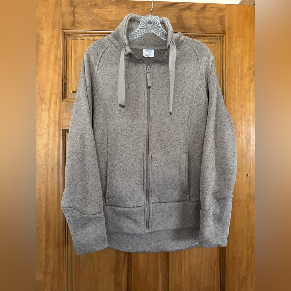Danskin Girls Heather Gray Full-Zip Sweatshirt